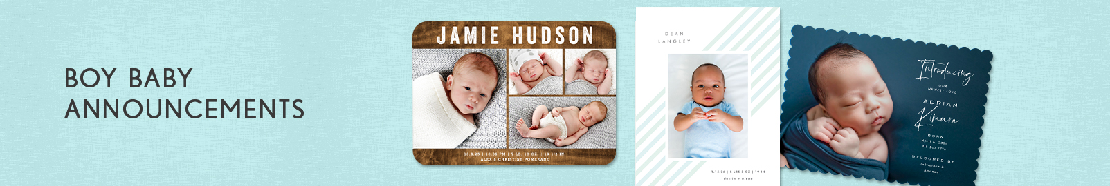 Birth Announcements for Boys