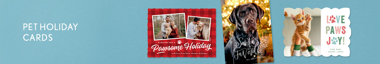 Pet Christmas Cards for your best friend, dog or cat!